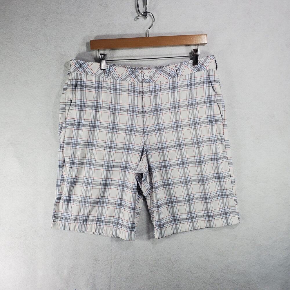 IZOD GOLF Casual Plaid Chino Men's Shorts Size 36